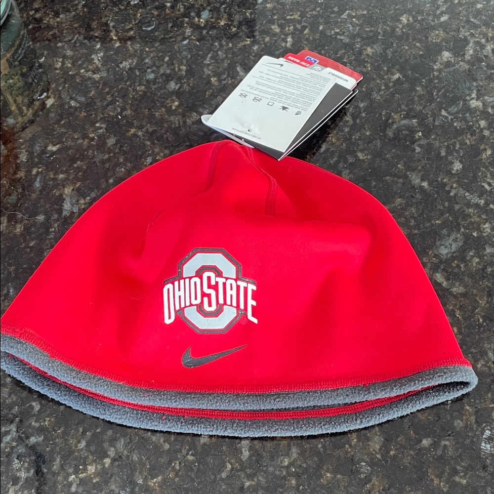 Nike Red Beanie with Gray Accents hut!